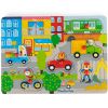 Puzzle sonore ville en bois Les Popipop Moulin Roty Produit 1