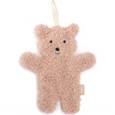 Doudou attache sucette Teddy Bear Wild Rose - Jollein