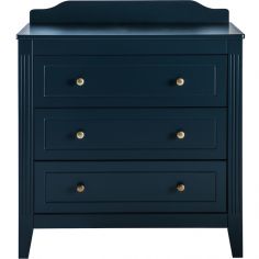 Commode 3 tiroirs Opéra bleu prestige - Maison Charlotte