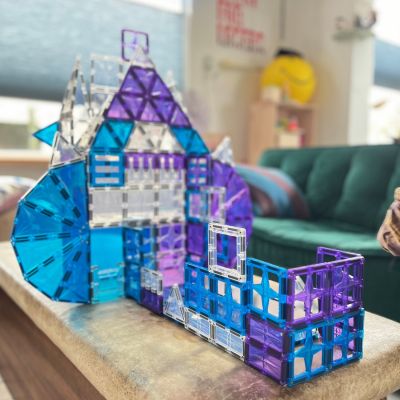 Mega kit de construction magnétique Ice Crystal (180 pièces)