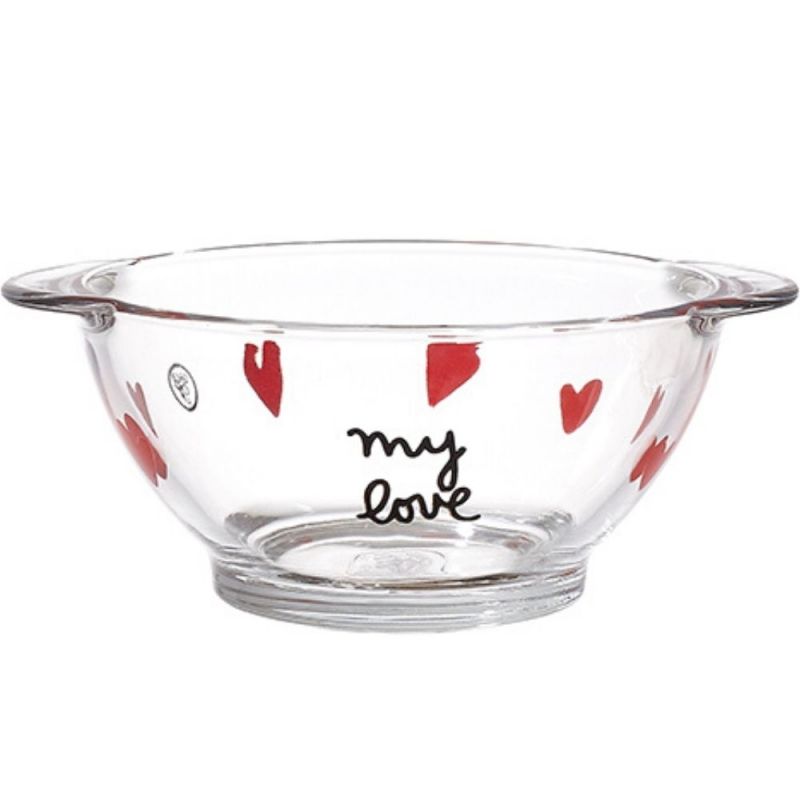Bol Duralex Cœur + ventouse (personnalisable) Le Biberon Français