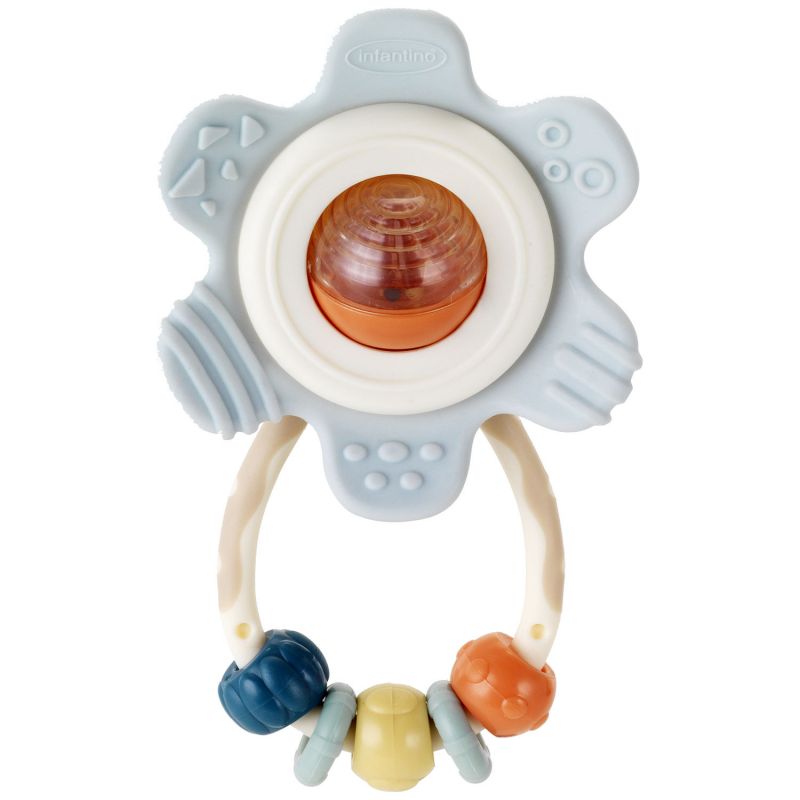 Hochet et anneau de dentition fleur pastel Infantino Produit 1