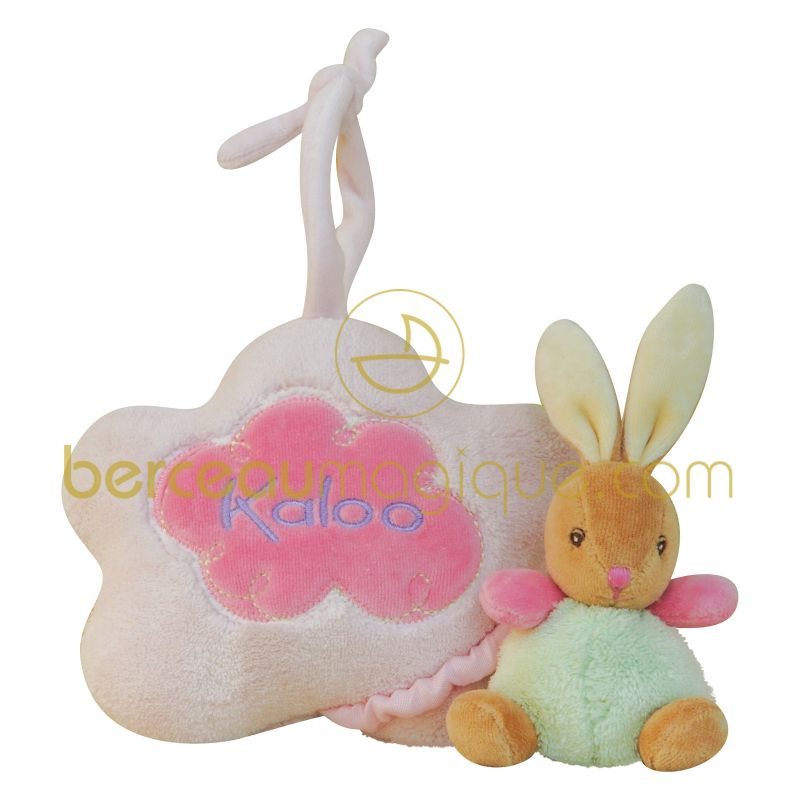 Nuage musical rose Plume d'ange Kaloo