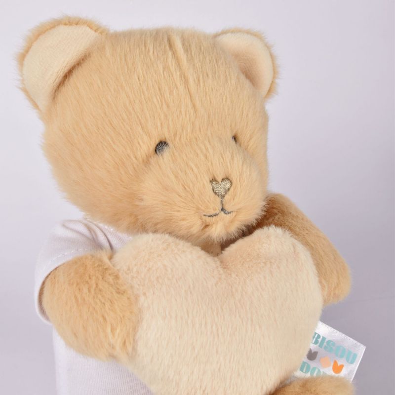 Peluche Ours Cœur Unicef Bisous doux (24 cm) Doudou et Compagnie Ambiance 4