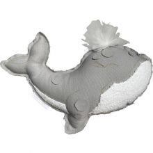 Mobile baleine gris Sebastien  par Cotton&Sweets