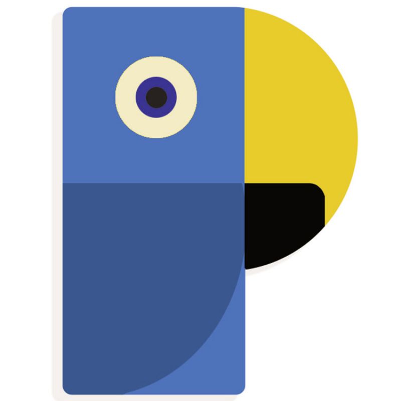 Lettre décorative oiseau P Djeco