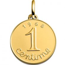 Médaille Centime épi 1968 (or jaune 750°)  par Monnaie de Paris