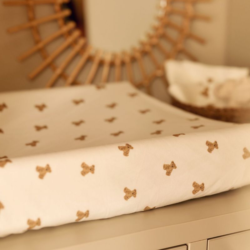 Housse de matelas à langer en jersey Mini Teddy Bear (50 x 70 cm) Jollein Ambiance 2