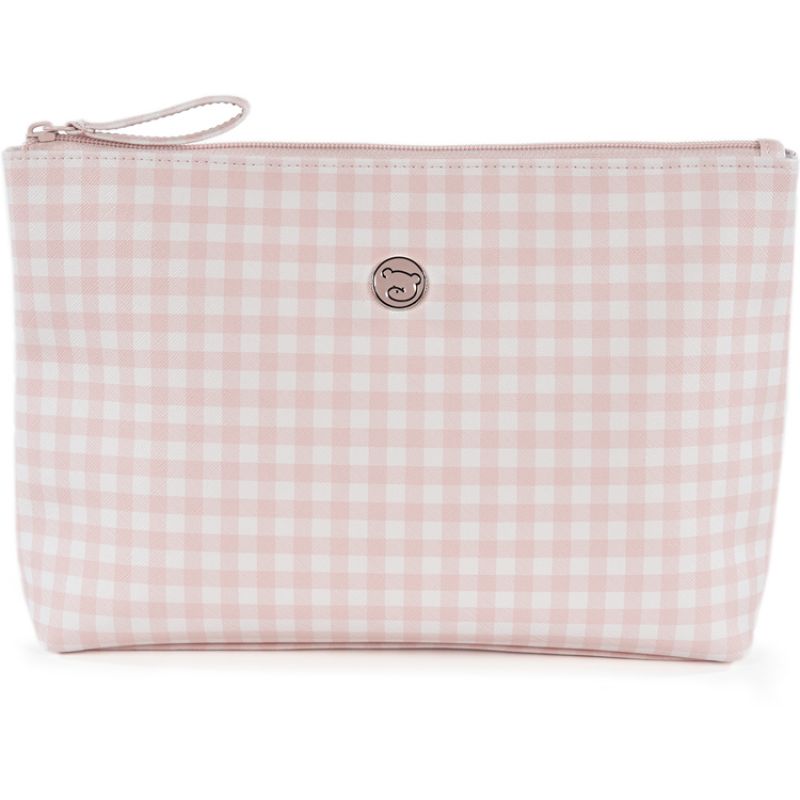 Trousse de toilette Together Vichy rose et blanc Pasito a pasito