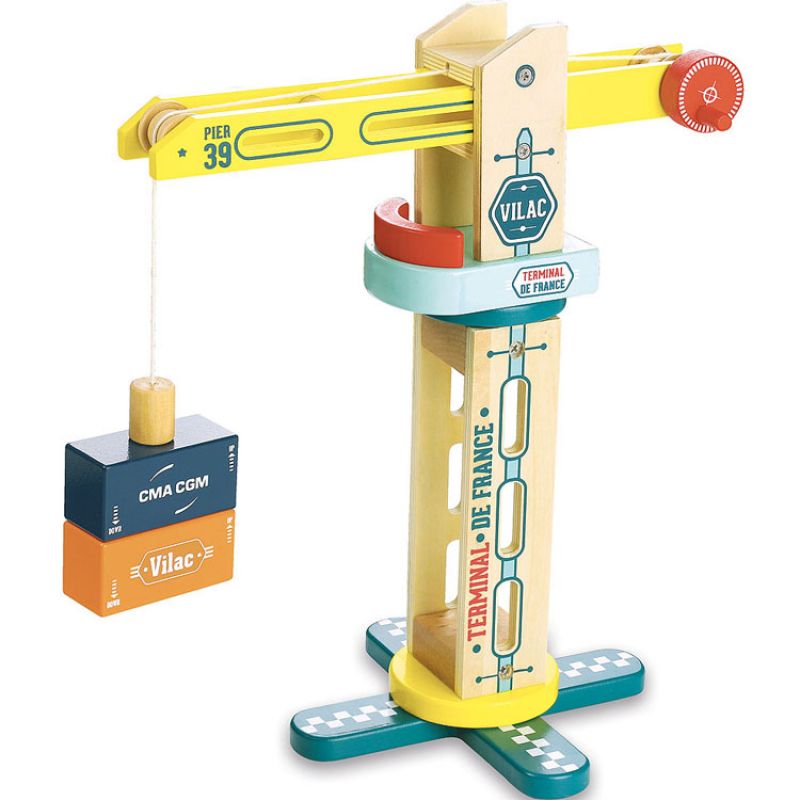 Grue de docker en bois Vilacity (34 cm) Vilac