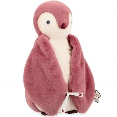 Peluche enregistreuse vocale et bruits blancs Manchot rose (25 cm)