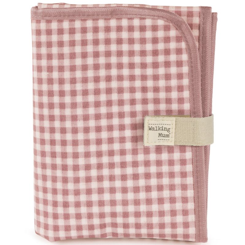 Tapis à langer I love vichy rose Walking Mum
