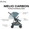 Poussette Citadine Ultra Légère Melio Carbon 2026 Stormy Blue Cybex Produit 4