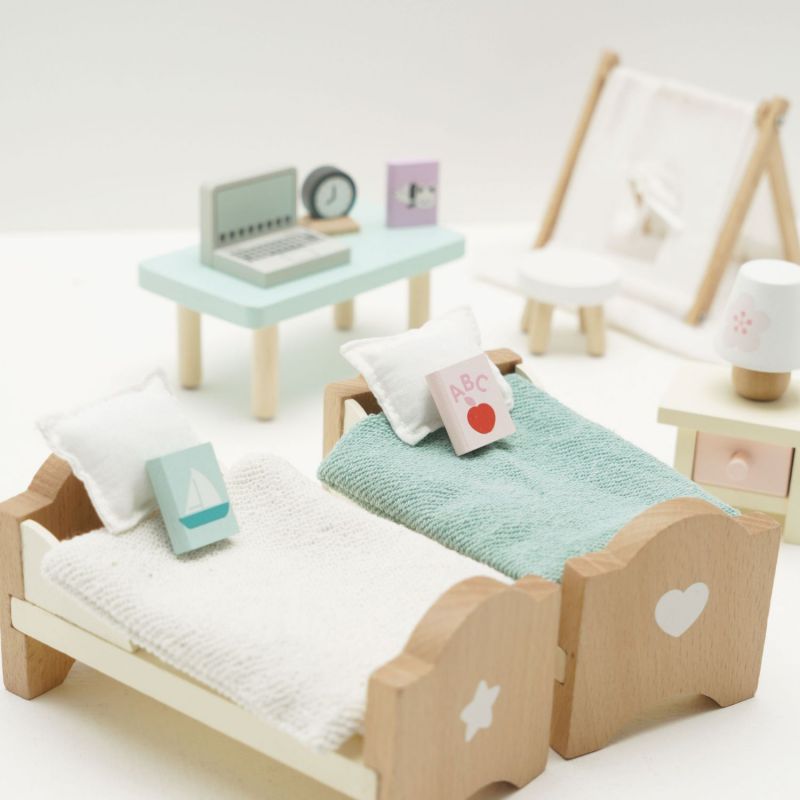 Chambre des enfants pour maison de poupée en bois FSC Le Toy Van Ambiance 2