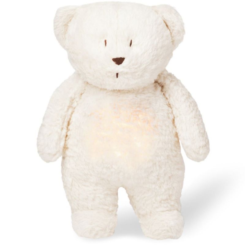 Peluche veilleuse ours vintage blanc polaire Moonie