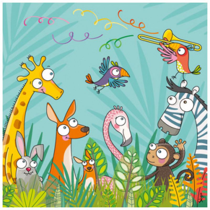 Tableau jour de fête (20 x 20 cm) Série-Golo