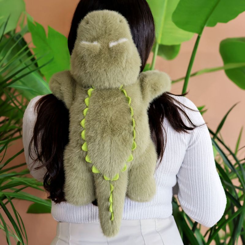 Peluche Croco lesté PODCOLL (50 cm) Histoire d'Ours Ambiance 4