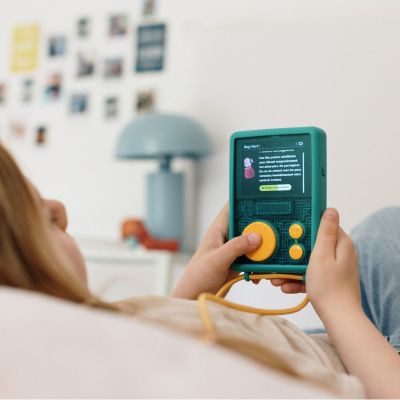 Baladeur interactif Flam avec coque verte