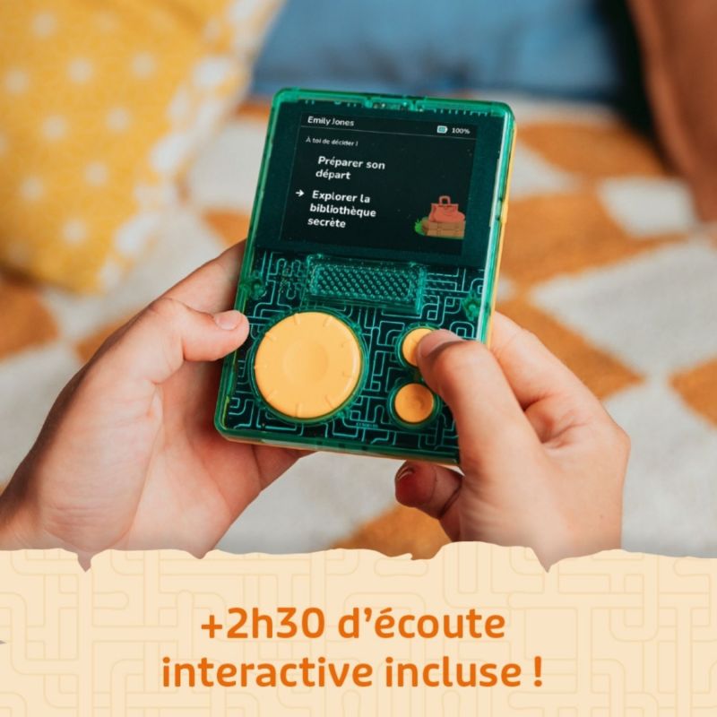 Baladeur interactif Flam avec coque verte Lunii Ambiance 3