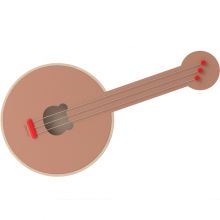Banjo en bois Chas Apple red tuscany rose mix  par Liewood