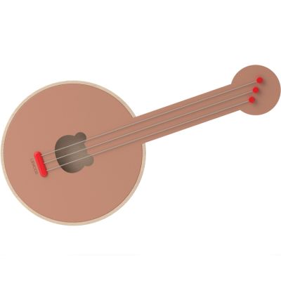Banjo en bois Chas Apple red tuscany rose mix