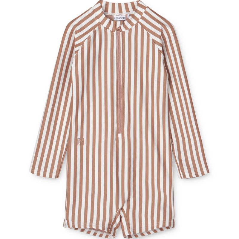 Combinaison maillot de bain Max rayé Tuscany Rose (9-12 mois) Liewood