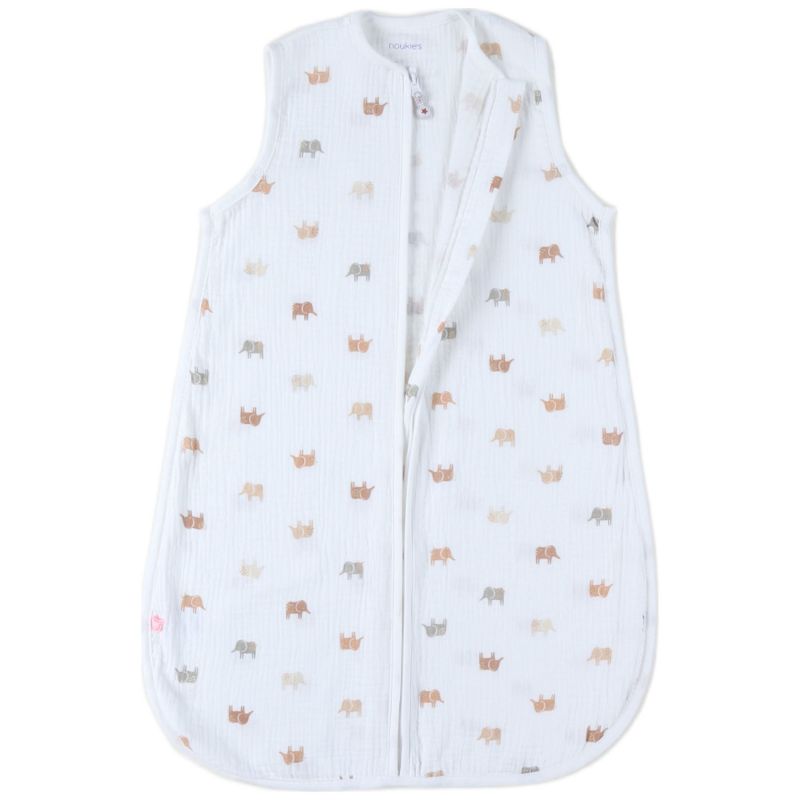 Gigoteuse légère en mousseline Eléphants (70 cm) Noukie's Produit 4