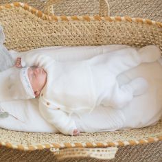 Brassière en maille Blanche (0-1 mois)