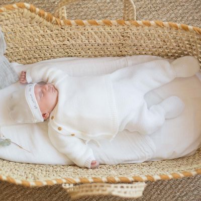 Brassière en maille Blanche (0-1 mois)