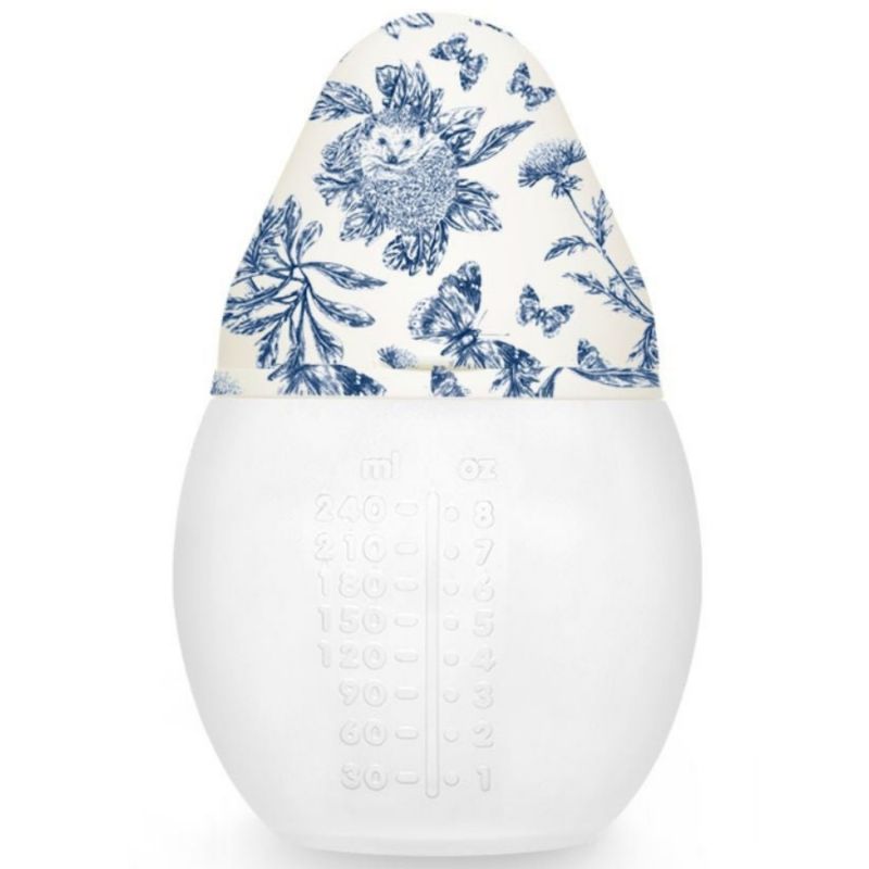 Biberon X Tartine et Chocolat Toile de Jouy Bleu (240 ml) Elhée Produit 2
