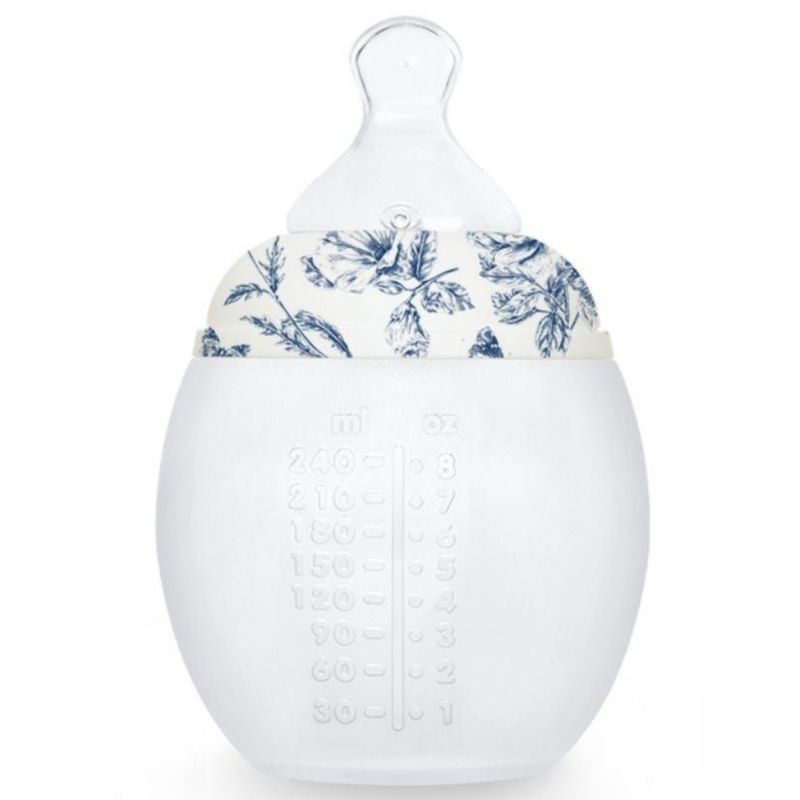 Biberon X Tartine et Chocolat Toile de Jouy Bleu (240 ml) Elhée Produit 3
