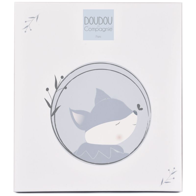 Boîte à musique Timo orange (16 cm) Doudou et Compagnie Packaging 7
