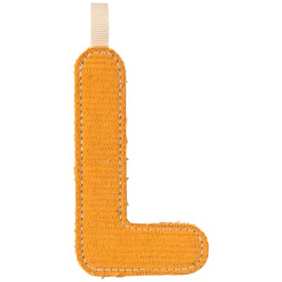 Lettre phosphorescente en tissu à suspendre L Jaune Lilliputiens