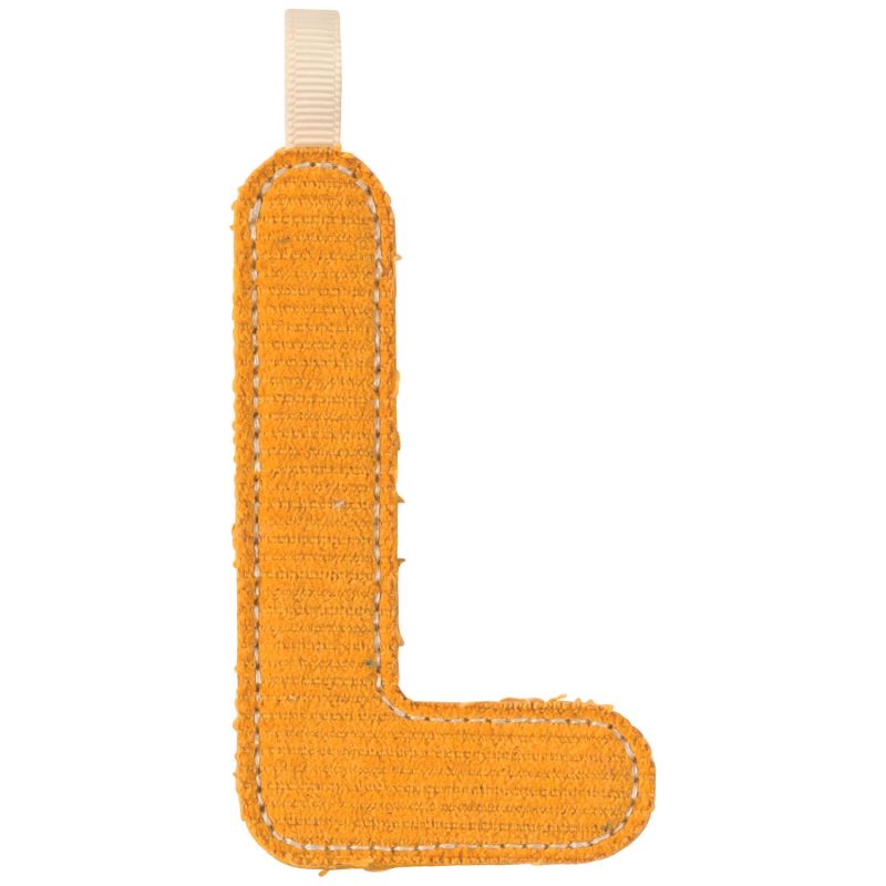Lettre phosphorescente en tissu à suspendre L Jaune Lilliputiens Produit 1