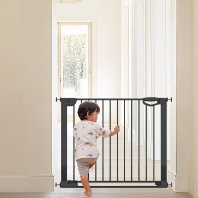 Barrière de sécurité Easylock Flatstep Noire (104 à 111 cm)