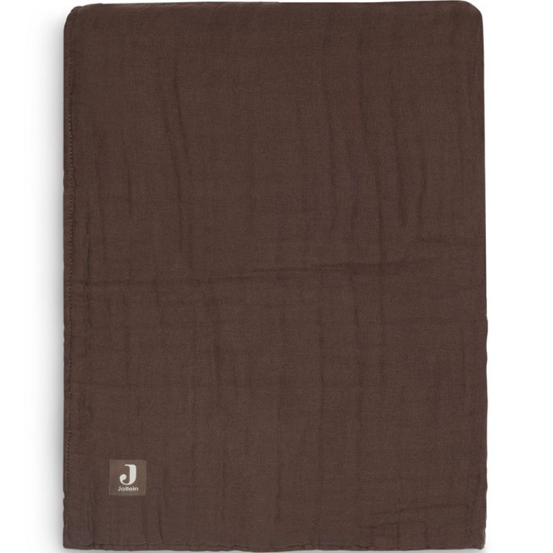 Couverture en coton froissé Chestnut (75 x 100 cm) Jollein
