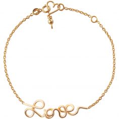 Bracelet chaîne Mon petit love goldfilled jaune - Padam Padam