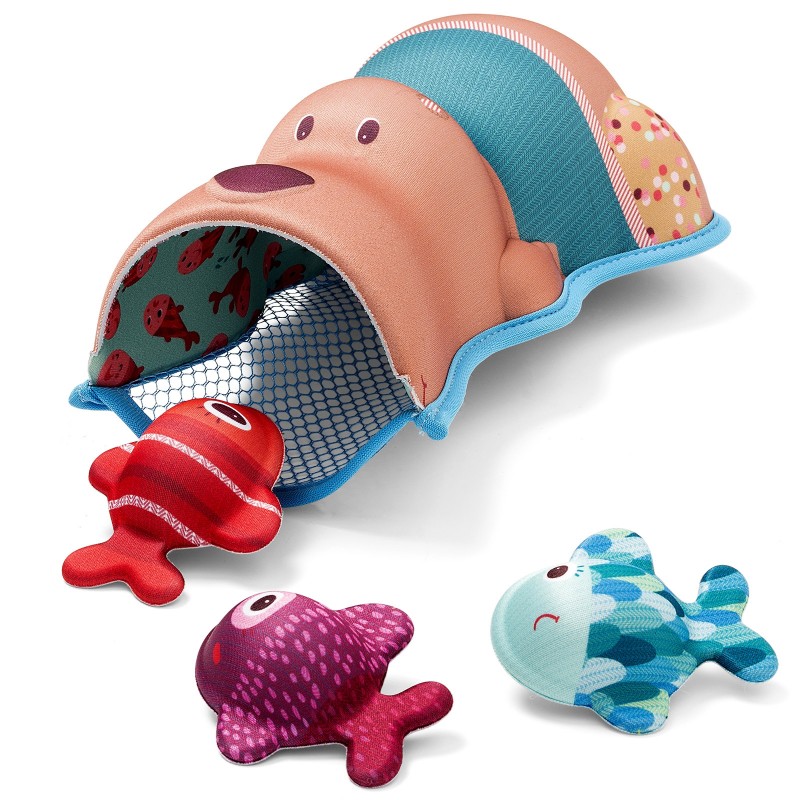 Filet de bain César mangeur et poissons Lilliputiens