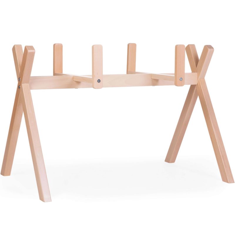 Support de couffin évolutif 2 en 1 en bois naturel - Reconditionné Childhome