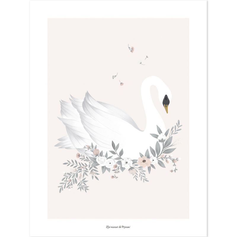 Affiche Le cygne (30 x 40 cm) Lilipinso