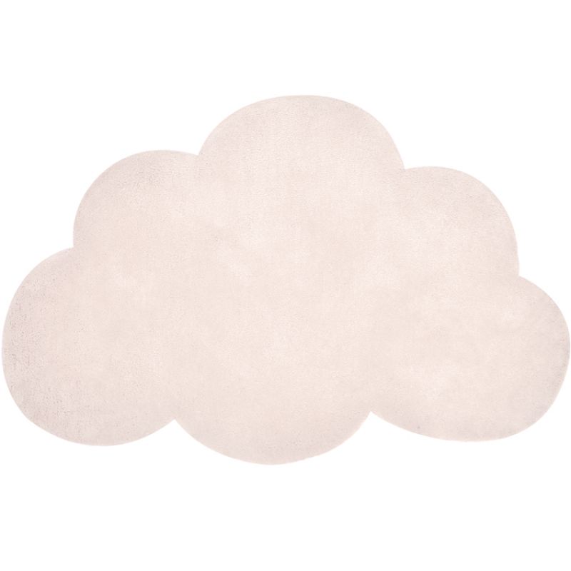 Tapis nuage en coton rose clair (67 x 100 cm) Lilipinso