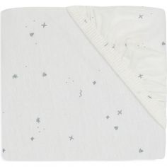 Drap housse en jersey Twinkling Sea Green (60 x 120 cm) - Jollein