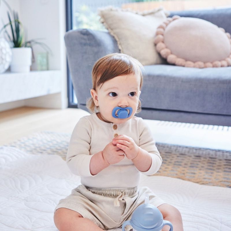 Lot de 2 sucettes symétriques en latex Ocean-Sky (6 mois et +) B.Box Ambiance 9