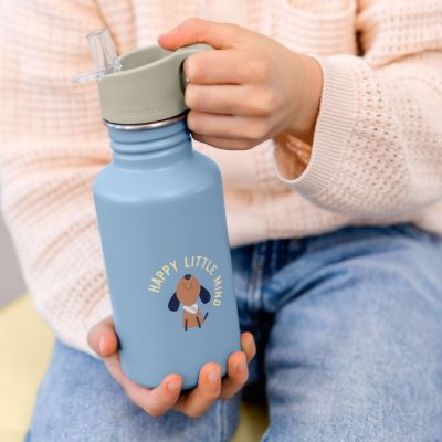 Gourde pour enfant inox Pattern Party bleu et vert (500 ml)
