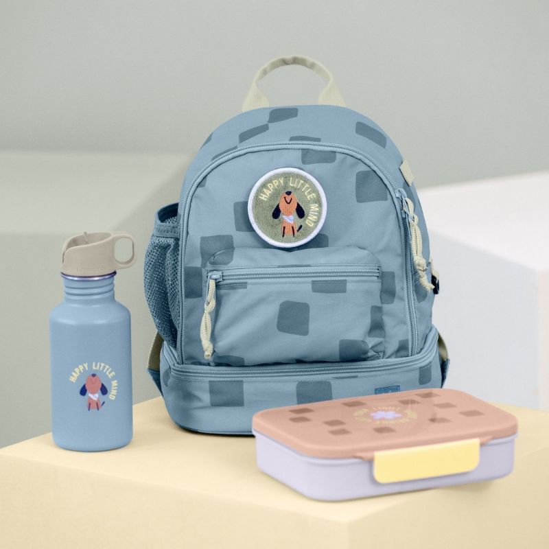 Gourde pour enfant inox Pattern Party bleu et vert Lässig Ambiance 6