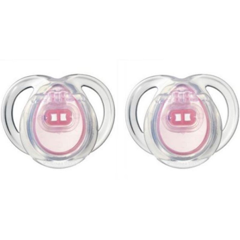Lot de 2 sucettes anatomiques nouveau-né Closer to nature Classique rose (0-6 mois) Tommee Tippee