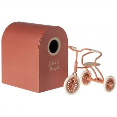 Abri à tricycle Souris Corail - Maileg