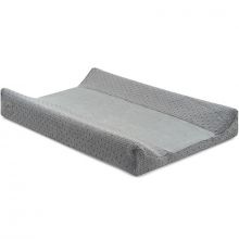 Housse de matelas à langer Bliss knit storm grey gris (50 x 70 cm)  par Jollein