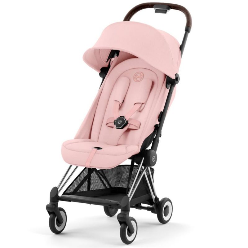 Poussette ultra-compacte COYA châssis Chrome Peach Pink Cybex