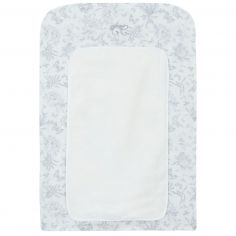 Housse de matelas à langer Toile de Jouy gris - Tartine et Chocolat